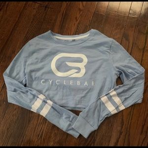New Cyclebar Cropped Long Sleeve Top L